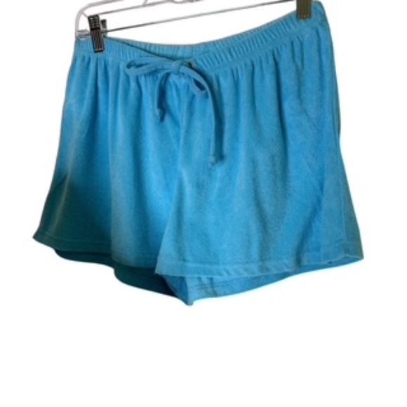 t Brand Turquoise Tube Top & Elastic Shorts Swimwear Coverup or Sleepwear Size L - Picture 5 of 6